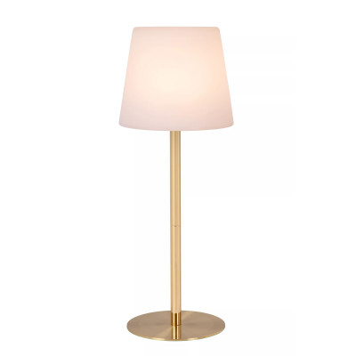 Lucide Tyon Lampada da tavolo ricaricabile per esterni a LED dimmerabile Colore: Ottone