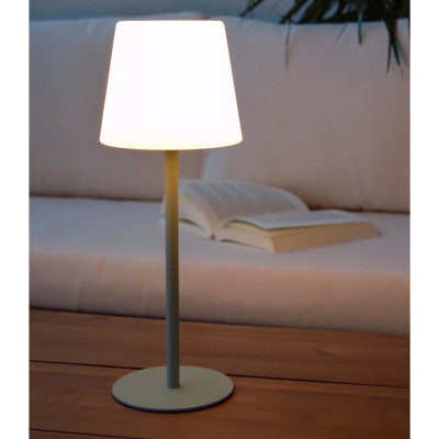 Lucide - Tyon - Lampada da tavolo ricaricabile per esterni a LED dimmerabile - 1 Lampadina Led Integrato 2W - Lumen 140 - Gradi Kelvin 2700k Luce Calda - IP65 - SKU: 13816/02/