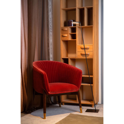 Lucide - Lavale - Lampada da terra con diffusore a LED dimmerabile e orientabile - 1 Lampadina Led Integrato 3W - Lumen 130 - Gradi Kelvin 2700k Luce Calda - IP20 - SKU: 44701/03/
