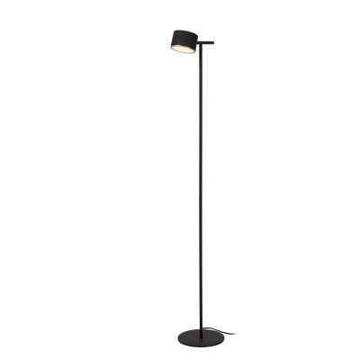Lucide Gian Lampada da terra da lettura con diffusore a LED dimmerabile Colore: Nero