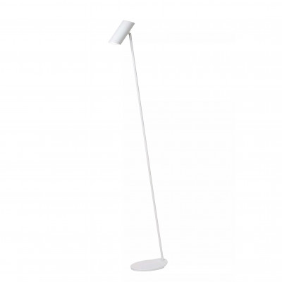 Lucide Hester Lampada da terra da lettura con struttura in metallo dal design moderno Colore: Bianco