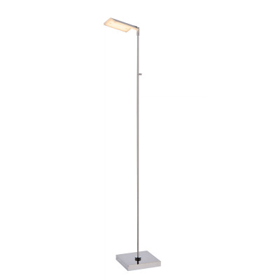 Lucide Aaron Lampada da terra da lettura struttura in metallo e diffusore a LED dimmerabile Colore: Cromato