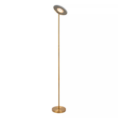Lucide - Zenith - Lampada da terra in metallo dal design moderno con LED dimmerabile - 1 Lampadina Led Integrato 20W - Lumen 2200 - Gradi Kelvin 3000k Luce Calda - IP20 - SKU: 19791/20/