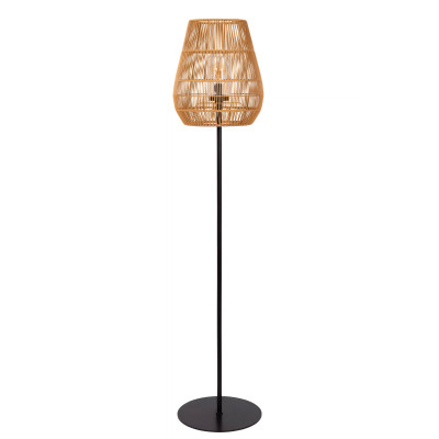 Lucide Nerida Lampada da terra per esterni in metallo dal design moderno ed elegante Colore: Marrone