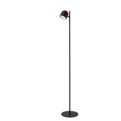 Lucide Skanska Lampada da terra ricaricabile per interni/esterni con LED dimmerabile Colore: Marrone Scuro