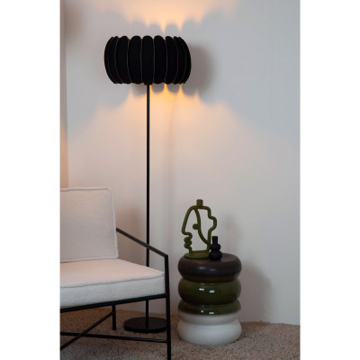 Lucide - Spencer - Lampada da terra struttura in metallo e paralume in feltro - 1 Lampadina E27 40W - IP20 - SKU: 34745/81/