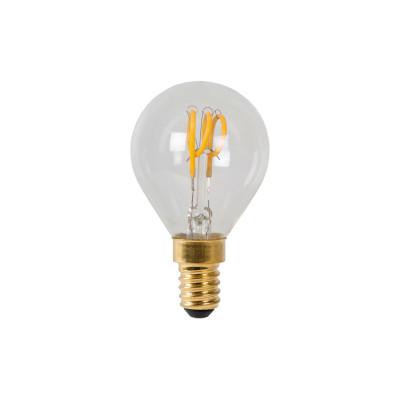 Lucide - Lampadina a filamento - Ø 4,5 cm - LED Dim. - E14 - 1x3W 2700K - 1 Lampadina E14 3W - Lumen 210 - Gradi Kelvin 2700k Luce Calda - IP20 - SKU: 49046/03/60