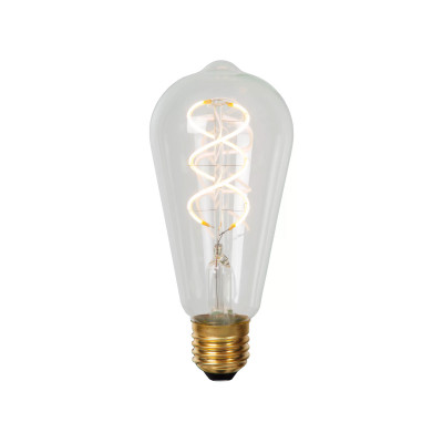 Lucide - Lampadina a filamento - Ø 6,4 cm - LED Dim. - E27 - 1x4,9W 2700K - 1 Lampadina E27 5W - Lumen 450 - Gradi Kelvin 2700k Luce Calda - IP20 - SKU: 49034/05/60
