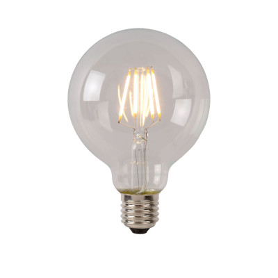 Lucide - Lampadina a filamento - Ø 8 cm - LED - E27 - 1x7W 2700K - 1 Lampadina E27 7W - Lumen 1480 - Gradi Kelvin 2700k Luce Calda - IP20 - SKU: 49081/07/60