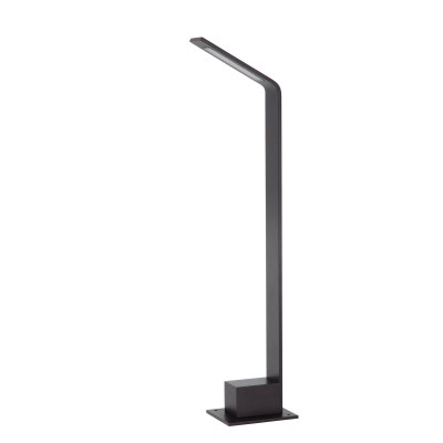 Lucide - Lawford - Paletto luminoso per esterno in alluminio con diffusore a LED dal design moderno - Colore: Nero - 1 Lampadina Led Integrato 6W - Lumen 750 - Gradi Kelvin 3000k Luce Calda - IP54 - SKU: 29831/60/30