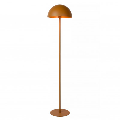 Lucide Siemon Piantana con base e struttura moderna in acciaio e diffusore a forma di fungo Colore: Ocra