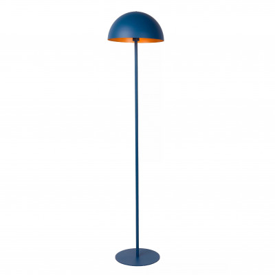 Lucide Siemon Piantana con base e struttura moderna in acciaio e diffusore a forma di fungo Colore: Blu