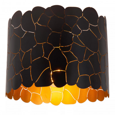 Lucide - Almelo - Plafoniera dal design moderno in metallo - Colore: Nero - 1 Lampadina E27 40W - IP20 - SKU: 21134/26/30