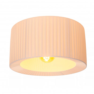 Lucide - Fold - Plafoniera moderna con struttura rotonda in metallo e diffusore in tessuto - Colore: Bianco - 1 Lampadina E27 40W - IP20 - SKU: 21139/01/31