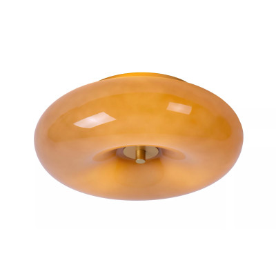 Lucide - Sentino - Plafoniera rotonda con struttura in metallo e diffusore in vetro - Colore: Tortora - 3 Lampadine - G9 - 5W - IP20 - SKU: 10125/30/41