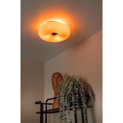 Lucide - Sentino - Plafoniera rotonda con struttura in metallo e diffusore in vetro - 3 Lampadine G9 5W - IP20 - SKU: 10125/30/