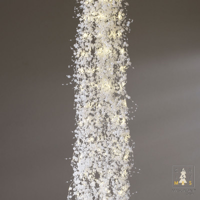  Mascagni - Addobbi per alberi con cascata di perle a 12 fili - Colore: Bianco - SKU: 20QC1378 