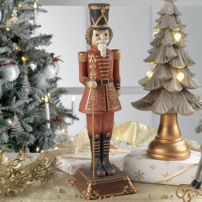  Mascagni - Decorazione di natale Soldatino Schiaccianoci - Colore: Rosso - SKU: 20UC2348 