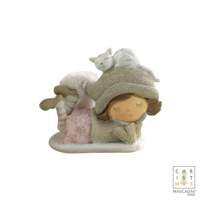  Mascagni - Time - Decorazione natalizia Bambina - Colore: Multicolore - SKU: 20CC1766 