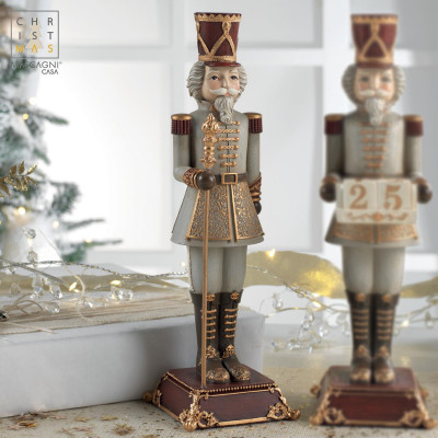  Mascagni - Time - Decorazione natalizia con soldatino in resina - Colore: Grigio - SKU: 20EC1957 