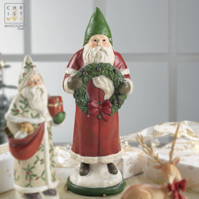 Mascagni - Decorazione natalizia grande Santa Claus - Colore: Rosso/Bianco - SKU: 20UC2327 