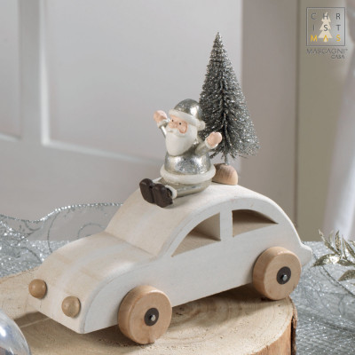  Mascagni - Feeling - Decorazione per la tavola con macchina e babbo natale - SKU: C1547 