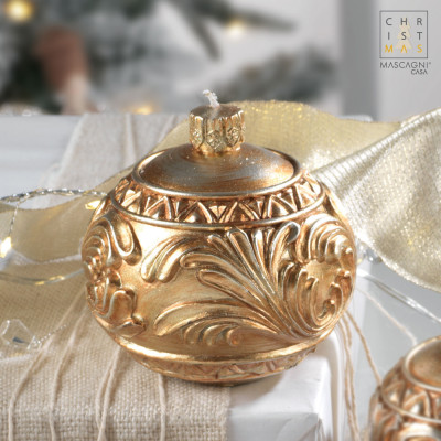  Mascagni - Feeling - Candela natalizia dal design elegante - Colore: Oro - SKU: 20BC2171 