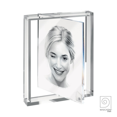 Mascagni - Acrylic - Portafoto con cornice rotante in plexiglass - Colore: Trasparente - SKU: A1455-