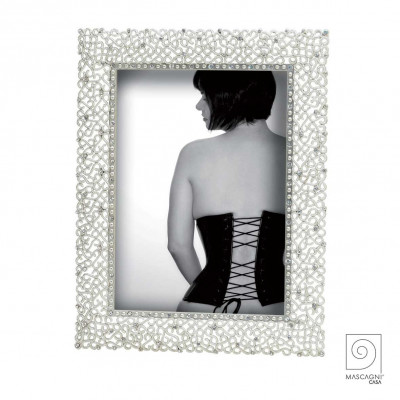 Mascagni - Portafoto moderno con cornice perlinata - Colore: Bianco - Foto 13x18 - SKU: 2IAM269