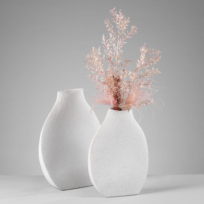 Mascagni - Vaso in ceramica dal design moderno h.41 - SKU: 20QO1922