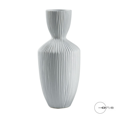 Mascagni - Iside - Vaso in ceramica moderno per arredamento interni - Colore: Bianco - SKU: 20QO1727