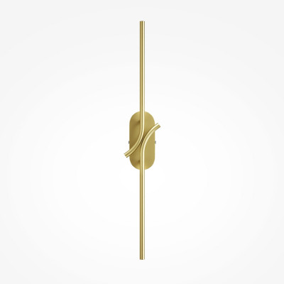 Maytoni - Renaissance - Applique a muro a LED con struttura in metallo dal design moderno - Colore: Ottone - 1 Lampadina - Led Integrato - 6W - Lumen 170 - Gradi Kelvin 3000k Luce Calda - IP20 - SKU: MOD256WL-L5BS3K1
