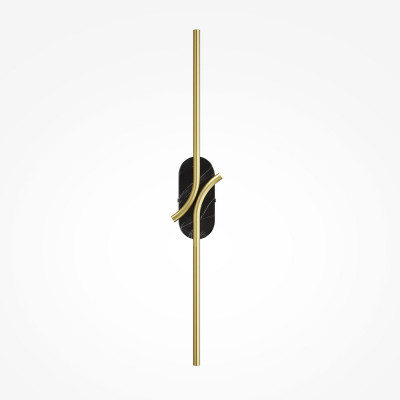 Maytoni - Renaissance - Applique a muro a LED con struttura in metallo dal design moderno - Colore: Marmo Nero - 1 Lampadina - Led Integrato - 6W - Lumen 170 - Gradi Kelvin 3000k Luce Calda - IP20 - SKU: MOD256WL-L5BS3K3