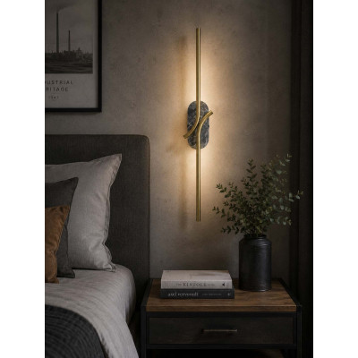 Maytoni Renaissance Applique a muro a LED con struttura in metallo dal design moderno Colore: Marmo Bianco