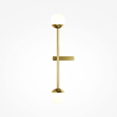 Maytoni - Touch - Applique da parete a LED con struttura in alluminio e doppio diffusore in vetro - 2 Lampadine Led Integrato 10W - Lumen 900 - Gradi Kelvin 3000k Luce Calda - IP20 - SKU: MOD285WL-L10