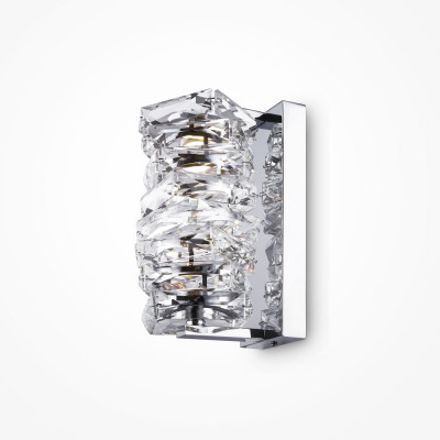 Maytoni - Coil - Applique da parete a LED in metallo e diffusore in vetro dal design elegante - Colore: Nichel - 1 Lampadina Led Integrato 6W - Lumen 300 - Gradi Kelvin 3000k Luce Calda - IP 20 - SKU: MOD124WL-L6CH3K