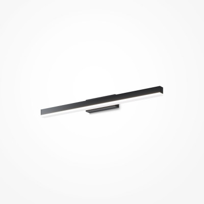 Maytoni - Fichte - Applique da parete con diffusore a LED in alluminio dal design moderno - Colore: Nero - 1 Lampadina - Led Integrato - 14W - Lumen 950 - Gradi Kelvin 4000k Luce Naturale - IP 20 - SKU: MIR012WL-L14B4K