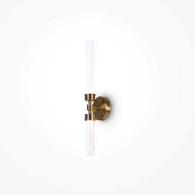 Maytoni - Stelo - Applique da parete con doppio diffusore a led dal design moderno ed elegante - 2 Lampadine Led Integrato 7W - Lumen 600 - Gradi Kelvin 3000k Luce Calda - IP 20 - SKU: MOD116WL-L7