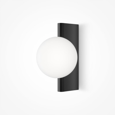 Maytoni - Avant-Garde - Applique da parete elegante con struttura in metallo e paralume in vetro - Colore: Nero - 1 Lampadina - G9 - 25W - IP 20 - SKU: MOD324WL-01B