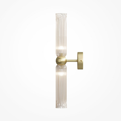 Maytoni - Antic - Applique da parete grande doppio diffusore in vetro dal design elegante - Colore: Ambra - 2 Lampadine - G9 - 28W - IP20 - SKU: MOD302WL-02CG1