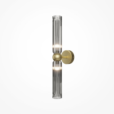 Maytoni - Antic - Applique da parete grande doppio diffusore in vetro dal design elegante - Colore: Grigio Fumè - 2 Lampadine - G9 - 28W - IP20 - SKU: MOD302WL-02GR1
