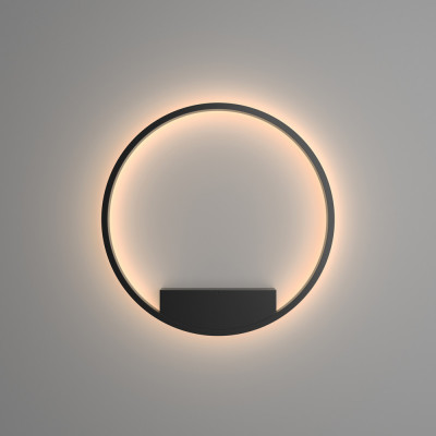 Maytoni - Rim - Applique da parete media in alluminio con diffusore a led dal design moderno - 1 Lampadina Led Integrato 37W - Lumen 1800 - Gradi Kelvin 3000k Luce Calda - IP 20 - SKU: MOD058WL-L35