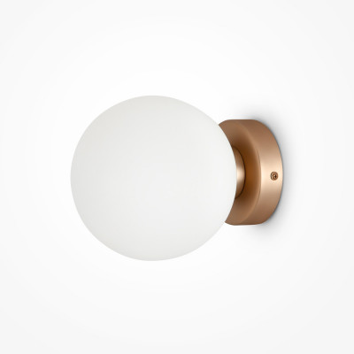 Maytoni - Basic Form - Applique da parete moderna con diffusore a boccia in vetro piccola - 1 Lampadina E14 40W - IP 20 - SKU: MOD321WL-01