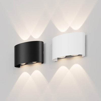 Maytoni - Strato - Applique da parete per esterno moderna a LED con struttura piccola in metallo - 1 Lampadina Led Integrato 4W - Lumen 382 - Gradi Kelvin 3000k Luce Calda - 54 - SKU: O417WL-L4