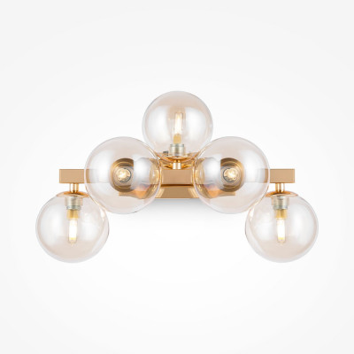 Maytoni - Dallas - Applique da parete piccola con bocce in vetro soffiato dalle linee moderne - 5 Lampadine G9 28W - IP20 - SKU: MOD547WL-05