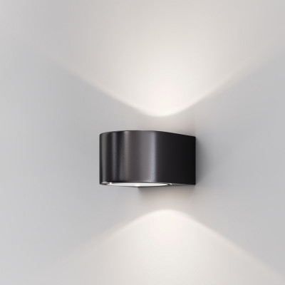 Maytoni - Blow - Applique per esterno a LED struttura in alluminio e diffusore in vetro - 2 Lampadine Led Integrato 10W - Lumen 900 - Gradi Kelvin 3000k Luce Calda - IP54 - SKU: O435WL-L10