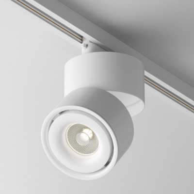  Maytoni - Yin - Faretti a LED moderno in alluminio per sistema binario monofase da soffitto - 1 Lampadina Led Integrato 15W - Lumen 820 - Gradi Kelvin 4000k Luce Naturale - IP20 - SKU: TR084-1-15W4K 
