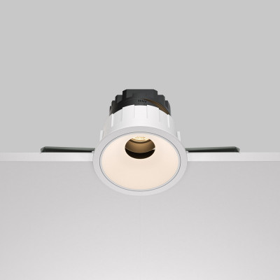 Maytoni - Wise - Faretto a incasso con diffusore a LED e struttura in alluminio - 1 Lampadina Led Integrato 10W - Lumen 570 - Gradi Kelvin 3000k Luce Calda - IP20 - SKU: DL057-10W3K