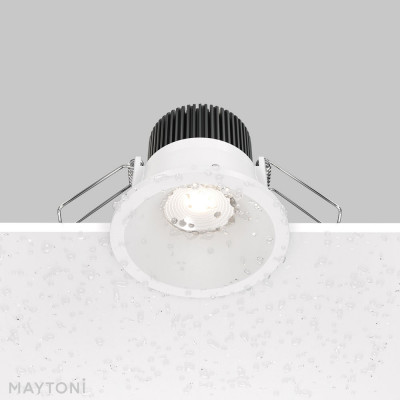 Maytoni - Zoom - Faretto a LED da incasso in alluminio rotondo dal design moderno - 1 Lampadina Led Integrato 6W - Lumen 410 - Gradi Kelvin 4000k Luce Naturale - IP20 - SKU: DL034-01-06W4