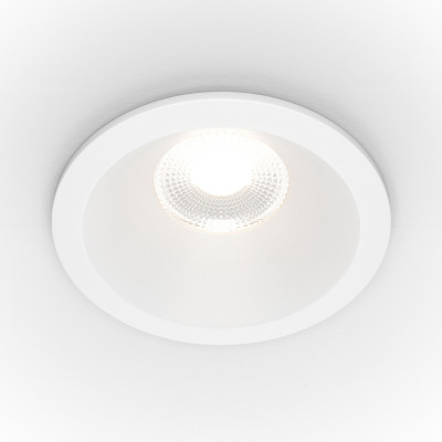 Maytoni - Zoom - Faretto a LED dimmerabile da incasso in alluminio rotondo dal design moderno - Colore: Bianco - 1 Lampadina - Led Integrato - 12W - Lumen 890 - Gradi Kelvin 3000k Luce Calda - IP 65 - SKU: DL034-L12W3K-D-W